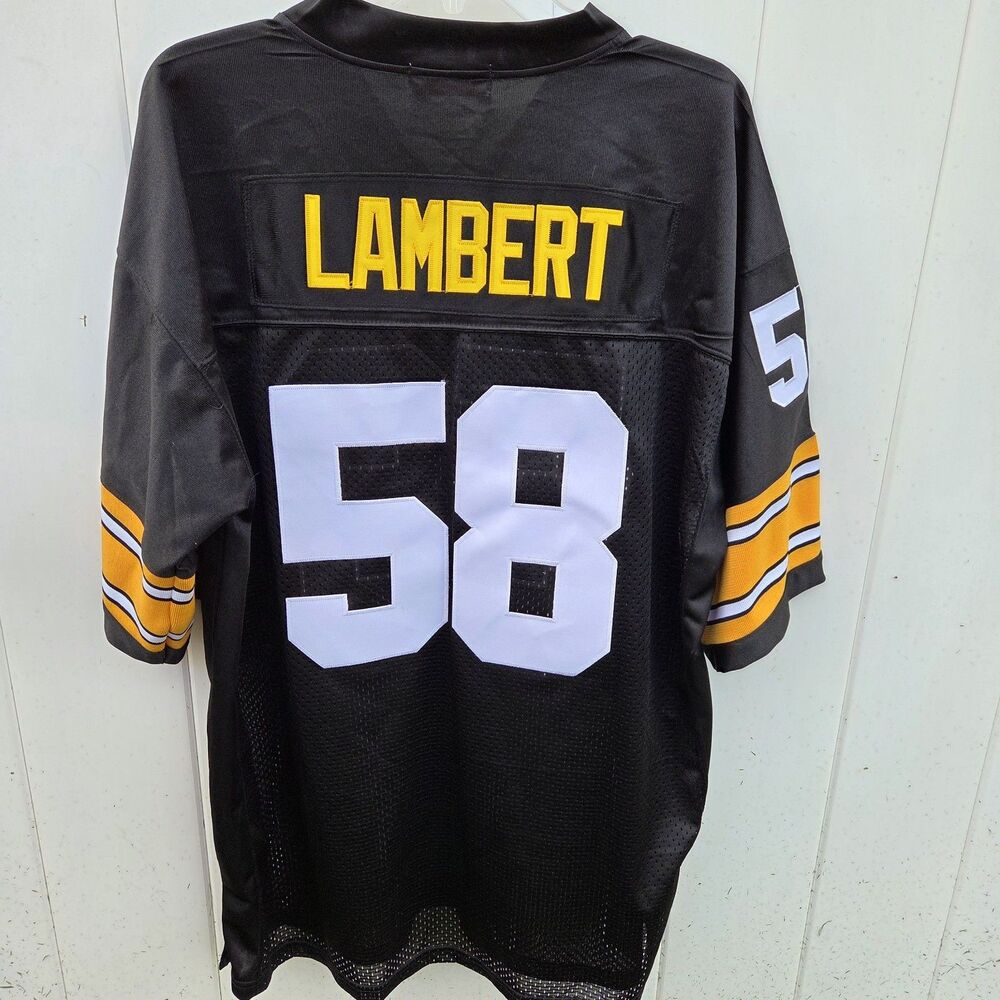 Mitchell & Ness Pittsburgh Steelers Jack Lambert 58 Throwback Jersey 1975 Sz XL